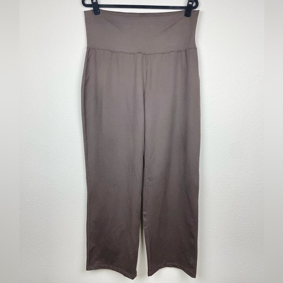 Lucy Pants - LUCY Women's XL Chocolate Brown Wide Leg Yoga Pants